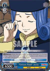 "Unison Raid" Juvia C waifu card — Weiss Schwarz